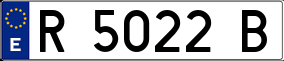 Trailer License Plate